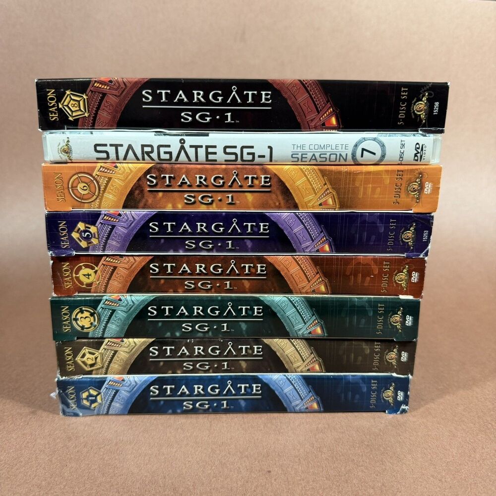 Stargate SG-1 Complete Series Seasons 1-8 DVD Bundle - EXC